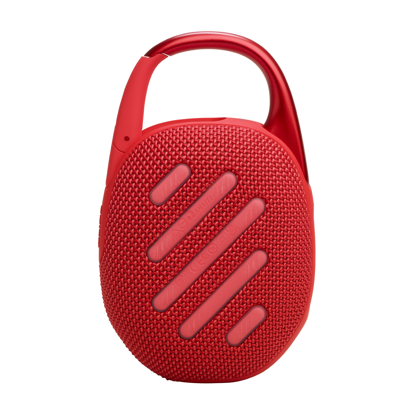 Bocina portátil JBL clip5 color rojo resistente al agua y polvo